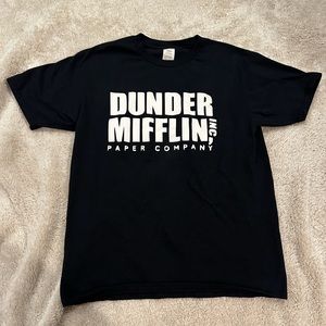 The Office Dundler Mifflin Inc. Paper Company Printed T-Shirt (Black)